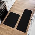 Ottomanson Kitchen Rug Set of 2 – 24x60/24x36 Non-Slip Runner and Doormat