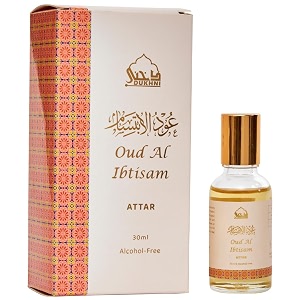 oud al ibtisam attar oil by dukhni  arab perfume oils for men and women  30ml pure ittar roll on perfume scents  arabian oud oil fragrances  eid ramadan gift vegan islamic fragrances