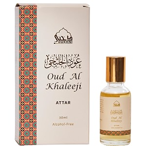 oud al khaleeji attar oil by dukhni  arab perfume oils for men and women  30ml pure ittar roll on perfume scents  arabian oudh oil fragrances  eid ramadan gift set vegan islamic fragrances