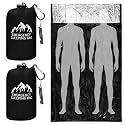 Oudain 2 Pcs XL Emergency Sleeping Bag 94.5" x 49.2" Bivy Bag