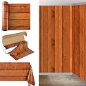 Oudain 54 Inch x 100 ft Wood Grain Wall Tablecloth Roll Cutter Box