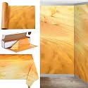 Oudain 54 Inch x 100 ft Desert Sand Tablecloth Roll with Cutter Box