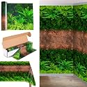 Oudain Rainforest VBS Plastic Tablecloth Roll Cutter Box,Forest Path