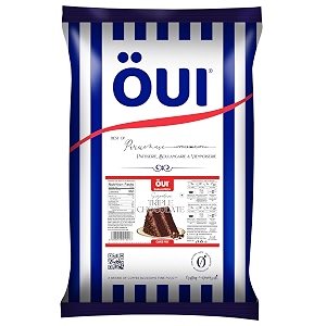 oui signature triple chocolate cake mix i eggless cake premix  5kg  for professional bakers