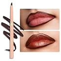 Oulac Brown Lip Liner Pencil, 2in1 Retractable Makup Crayon for Lipliner and Eyeliner, Highly Pigmented, Smooth, Long Lasting and Waterproof Formula, Vegan Beauty, 03 Teddy