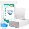 Oumee 120 Count Absorbent Commode Pads for Bedside Commode Bucket