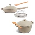 Our Place Cookware Duo, 7-Piece Ceramic Nonstick Cookware Set with Strainer