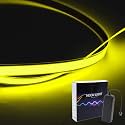 Flexible Led Panel,Electroluminescent Panel Sheet EL Tape Cuttable Soft for Mask Eye Cosplay Party Decor DIY-Continuous/Slow Flash/Fast Strobe 3x24 cm Lightblue (yellow, 1 * 1)