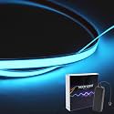 Flexible Led Panel,Electroluminescent Panel Sheet EL Tape Cuttable Soft for Mask Eye Cosplay Party Decor DIY-Continuous/Slow Flash/Fast Strobe 3x24 cm Lightblue (iceblue, 1 * 1)