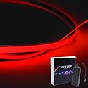 Flexible Led Panel,Electroluminescent Panel Sheet EL Tape Cuttable Soft for Mask Eye Cosplay Party Decor DIY-Continuous/Slow Flash/Fast Strobe 3x24 cm Lightblue (red, 1 * 1)