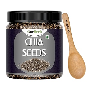 ourherb chia seeds weight loss productcalcium and protein rich seeds - 200g  7 oz