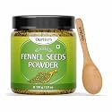 OurHerb Pure &amp; Natural Fennel Seeds (Saunf) Powder for Healthy Life with Wooden Spoon - 100g | 3.5 Oz