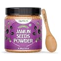 OurHerb Pure &amp; Natural Jamun Seed Powder for Diabetes Wooden Spoon - 100g | 3.5 Oz