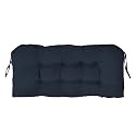 Outdoor Bench Cushion 41x19x4 Inch with Ties Loveseat Pads, Dark Blue