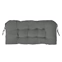 Outdoor Bench Cushion 41x19x4 Inch with Ties Loveseat Pads,  Dark Grey