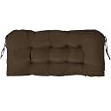 Outdoor Bench Cushion 41x19x4 Inch with Ties Loveseat Pads, Brown