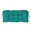 Outdoor Bench Cushion 41x19x4 Inch with Ties Loveseat Pads, Lake Blue