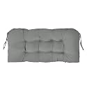 Outdoor Bench Cushion 41x19x4 Inch with Ties Loveseat Pads, Gray