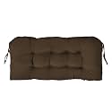 Outdoor Bench Cushion 44x22x4 Inch with Ties Loveseat Pads, Brown
