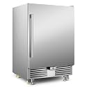 Outdoor Beverage Refrigerator 24 Inch Wide, Stainless Steel Beverage Fridge 180 Cans for Undercounter Built-in or Freestanding, for Home and Patio, Water Proof, Fast Cooling, Low Noise, 37-65 °F