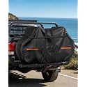 Outdoor Bike Covers for 2 Bikes 900D Heavy Duty Bicycle Cover,Waterproof Windproof Tear-Resistant,Bike Cover for Transport on Rack with Reflective Strips & Straps for Car,Truck,SUV & RV