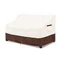 Outdoor Couch Cover,100% Waterproof 3-Seater Outdoor Loveseat/Bench Cover,Patio Furniture Covers,78" Wx 38" Dx 35" H,Beige&amp;Brown