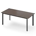 6734 Rectangle HDPS Patio Dining Table Aluminum