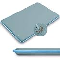 Outdoor Dog Crate Pad Bed, Waterproof Wipeable Kennel Mat, 35", Dusty Blue