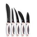 OUTDOOR EDGE ErgoMax 6-Piece Professional Game Processing Knife Set - Caping &amp; Boning Knives, Skinning Knife, Butcher, Elite Big Game, Elk &amp; Deer Hunting Gear, Perfect Field Dressing Knife Set