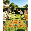 Outdoor Games, Kanosan Giant Tic Tac Toe Bean Bag Toss Games Field Day Birthday Party Family Reunion Carnival Yard Lawn Easter Outside Beach Fun Games
