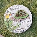 Outdoor Garden Decor Stepping Stones 9.5 * 9.5 * 0.5 Inch