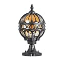 Outdoor Globe Post Lights Black Sphere Post