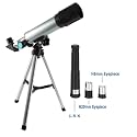 Outdoor HD Monocular Space Telescope Astronomical 90X Refractive Telescope with Portable Travel Tripod Adjustable Level (90X)