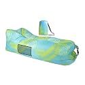 Outdoor Inflatable Lounger with Air-Fill Design, Side Pocket and Carry Bag
