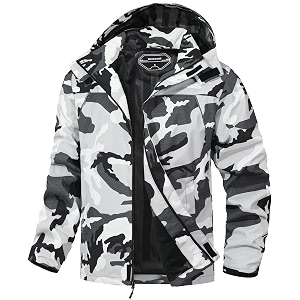 Outdoor Mens Waterproof Raincoat Windbreaker Lightweight Rain