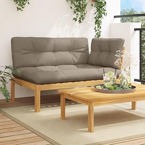 Outdoor Patio Sofa Taupe 14.3 x 20.6