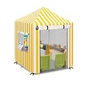 Outdoor Playhouse Cover,600D Heavy Duty Waterproof Play House Covers,56" W x56 D x60 H,Suitable for All Around Playtime Patio with Canopy Playset -Yellow