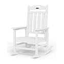 Outdoor Rocking Chair, HDPE Patio Rocking Chair, All Weather,White