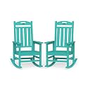 Outdoor Rocking Chairs Set of 2,Oversized Rocking Chair,All Weather