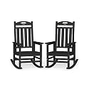 Outdoor Rocking Chairs Set of 2,Oversized Rocking Chair,All Weather