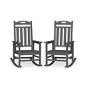 Outdoor Rocking Chairs Set of 2,Oversized Rocking Chair,All Weather