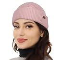OUTDOOR SHAPING Merino Wool Short Fisherman Beanies for Men Women, Knit Cuff Trawler Beanie Cap, Winter Warm Daily Hat
