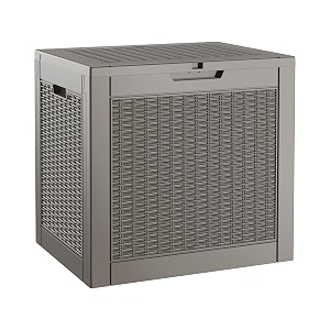 outdoor storage box waterproof 31 gallon deck box for patio storage