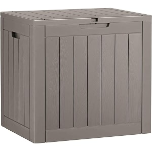 outdoor storage box waterproof 32 gallon deck box for patio storage