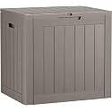 Outdoor Storage Box Waterproof, 32 Gallon Deck Box for Patio Storage