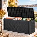 Outdoor Storage Box Waterproof, 70 Gallon Deck Box for Patio Storage