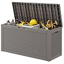Outdoor Storage Box Waterproof, 70 Gallon Deck Box for Patio Storage