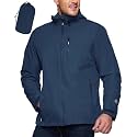 Outdoor Ventures Men's Packable Rain Jacket Waterproof Lightweight Raincoat