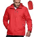 Outdoor Ventures Men's Packable Rain Jacket Waterproof Lightweight Raincoat