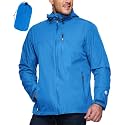 Outdoor Ventures Men's Packable Rain Jacket Waterproof Lightweight Raincoat